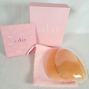 CAKES body Womens Nipple Covers Triangles Grippy Non-Adhesive Size Plus Honey